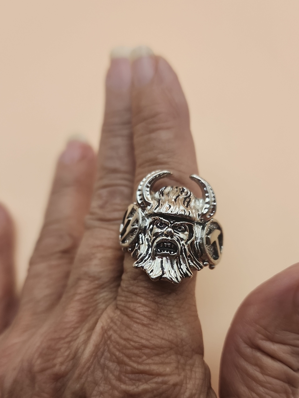 Thor RING Vintage 1980s Signed DS 84 Biker Ring